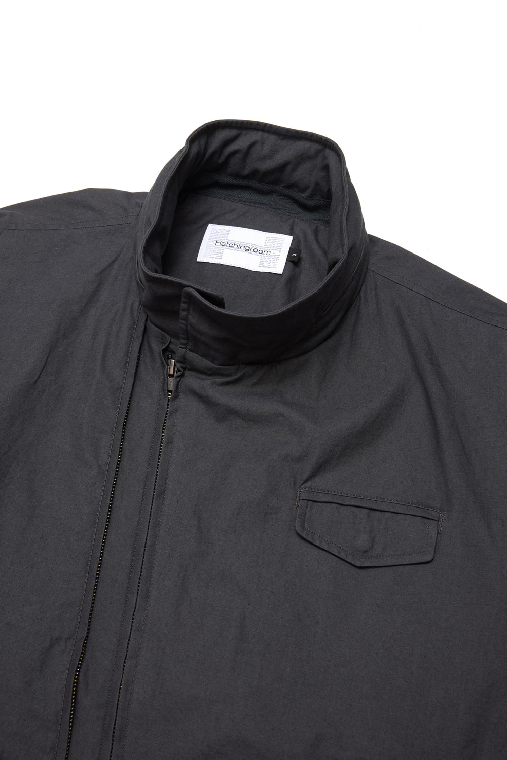 Hatchingroom - Diagonal Zip Jacket (Charcoal) product image 3 | TRAB K-Fashion Australia
