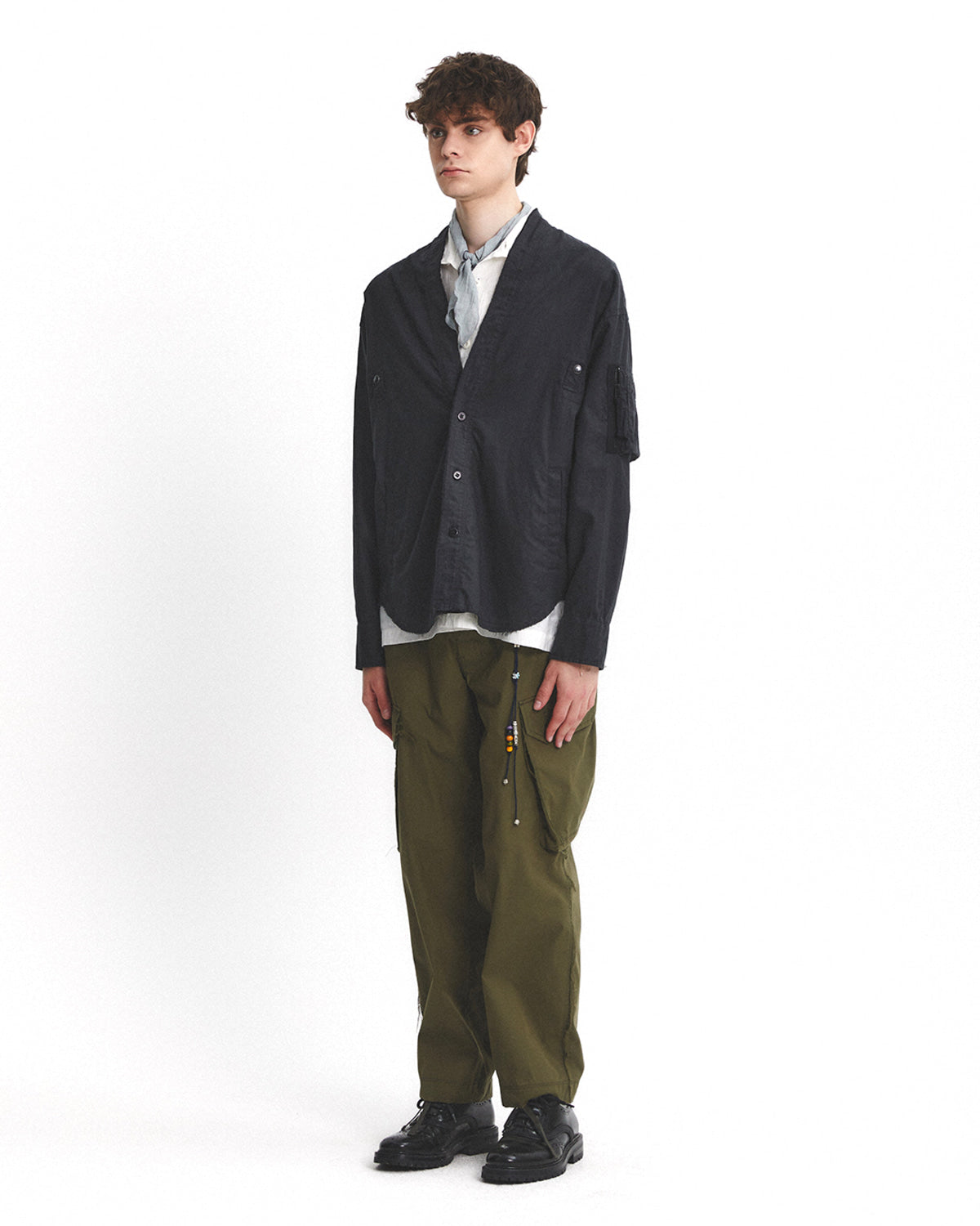 Eastlogue - Raw Edge Royal Pants (Olive C/n) product image 4 | TRAB K-Fashion Australia