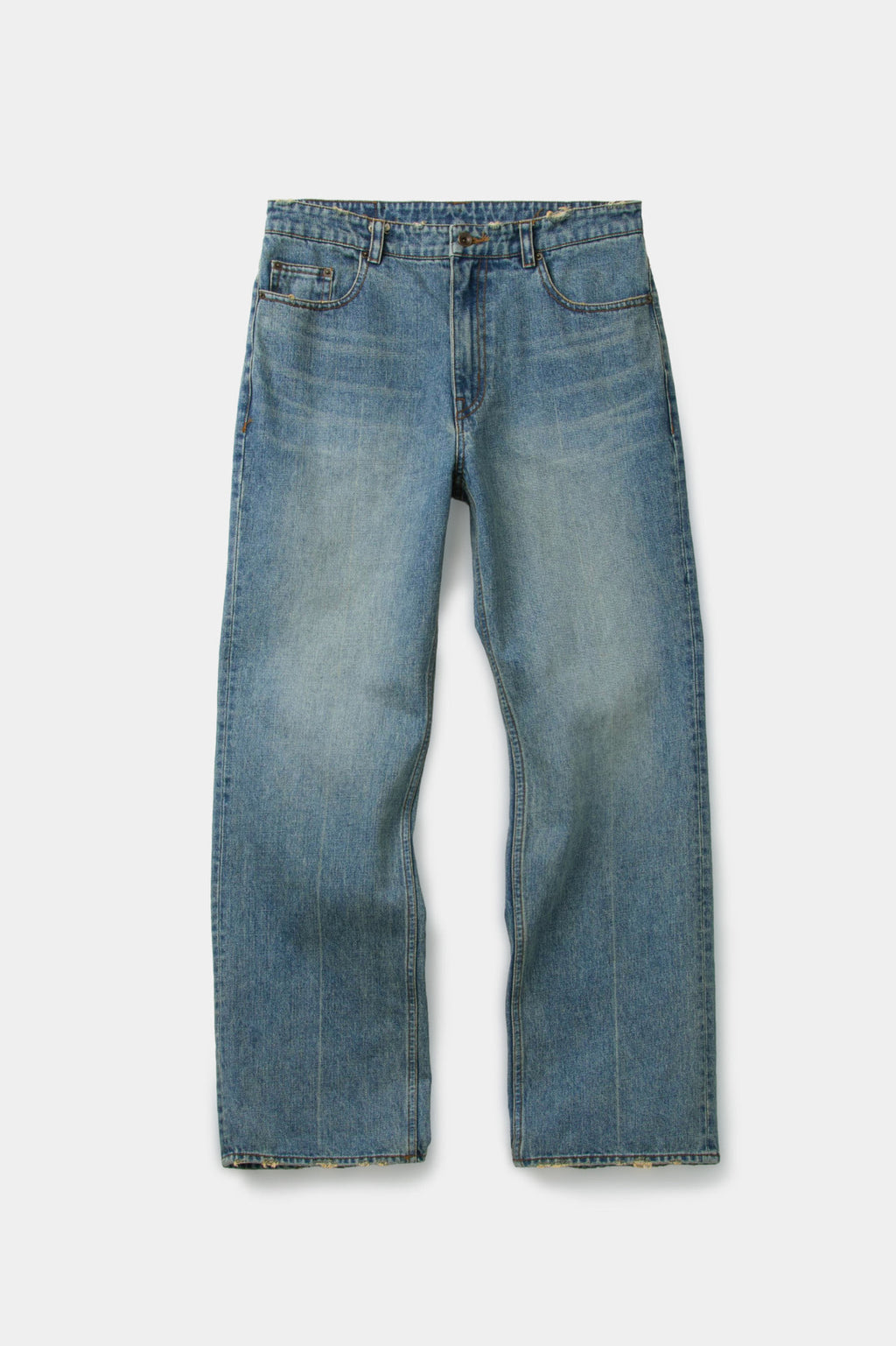 Coor - Straight Leg Pressed Denim Jeans (Washed Blue) product image 1 | TRAB K-Fashion Australia
