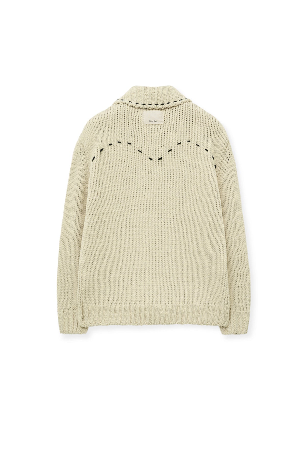 Matin Kim - Handmade Collar Knit Cardigan (Butter) product image 3 | TRAB K-Fashion Australia