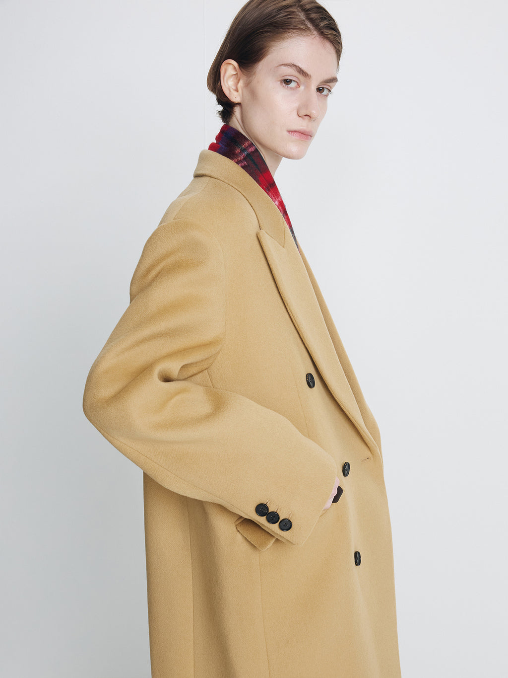 Tonywack - Wool Tailored Double-Breasted Maxi Coat (Camel) product image 9 | TRAB K-Fashion Australia