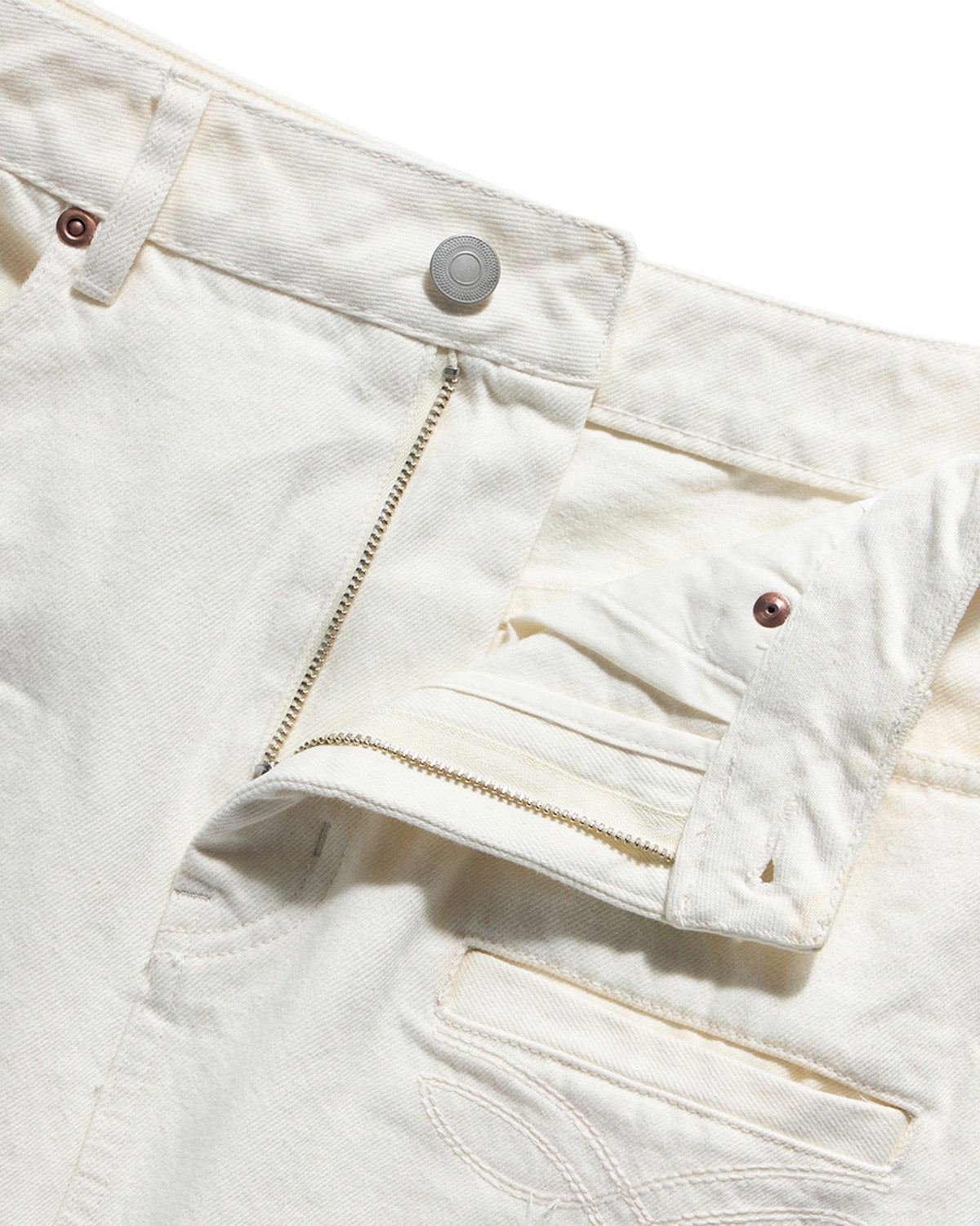 Eastlogue - Ridge Trail Wide Skirt (Ecru) product image 4 | TRAB K-Fashion Australia