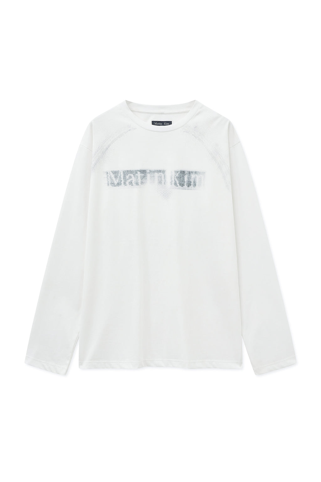Matin Kim - Jacquard Graphic Long Sleeve Top (White) product image 1 | TRAB K-Fashion Australia