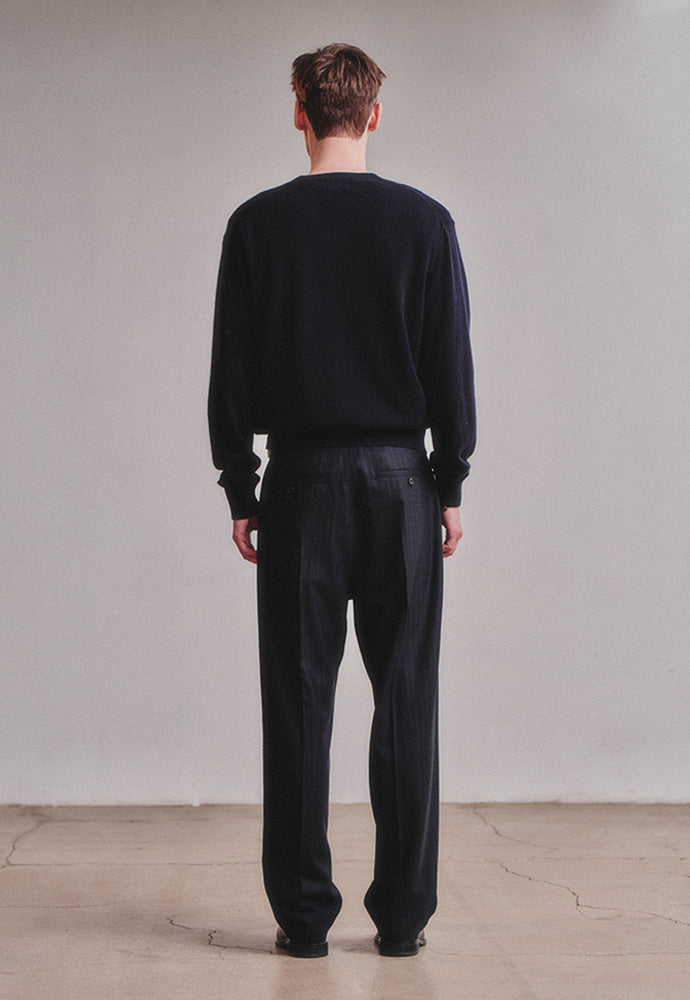 Art if acts - Cashmere V-Neck Knit (Dark Navy) product image 4 | TRAB K-Fashion Australia