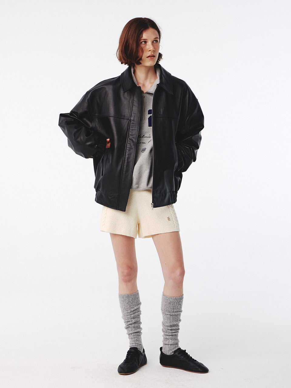 Kijun - Leather Jumper (Black) product image 4 | TRAB K-Fashion Australia
