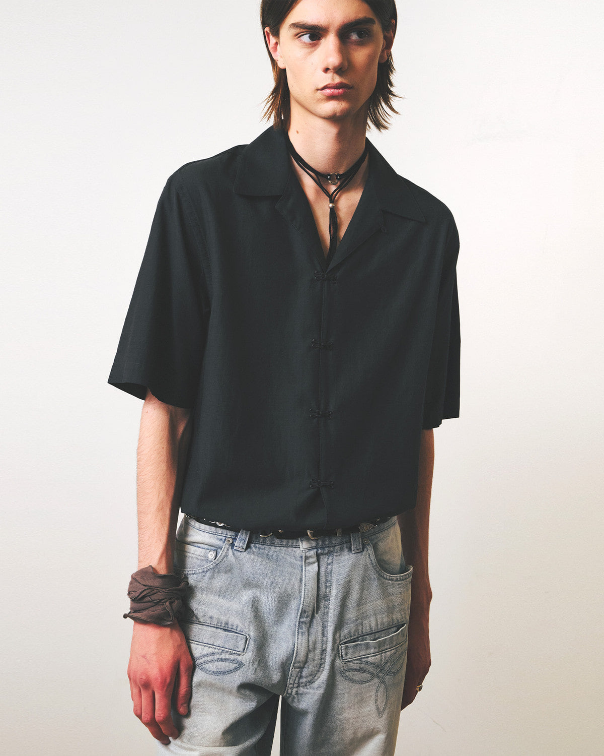 Eastlogue - Loiter Half Shirts (Charcoal) product image 3 | TRAB K-Fashion Australia