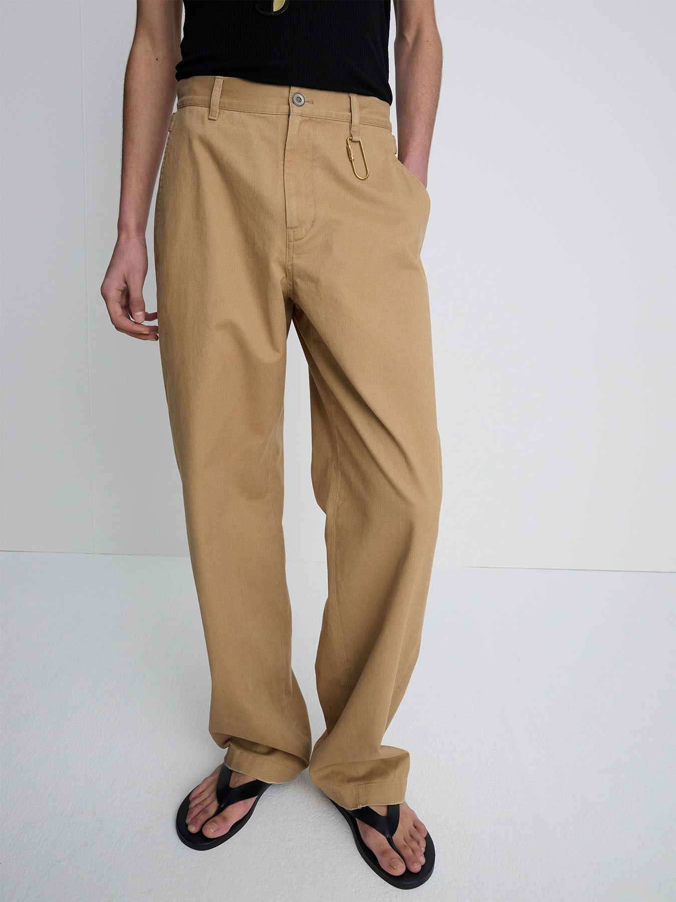 Tonywack - Wide Tapered Adjustable Chino (Beige) product image 3 | TRAB K-Fashion Australia