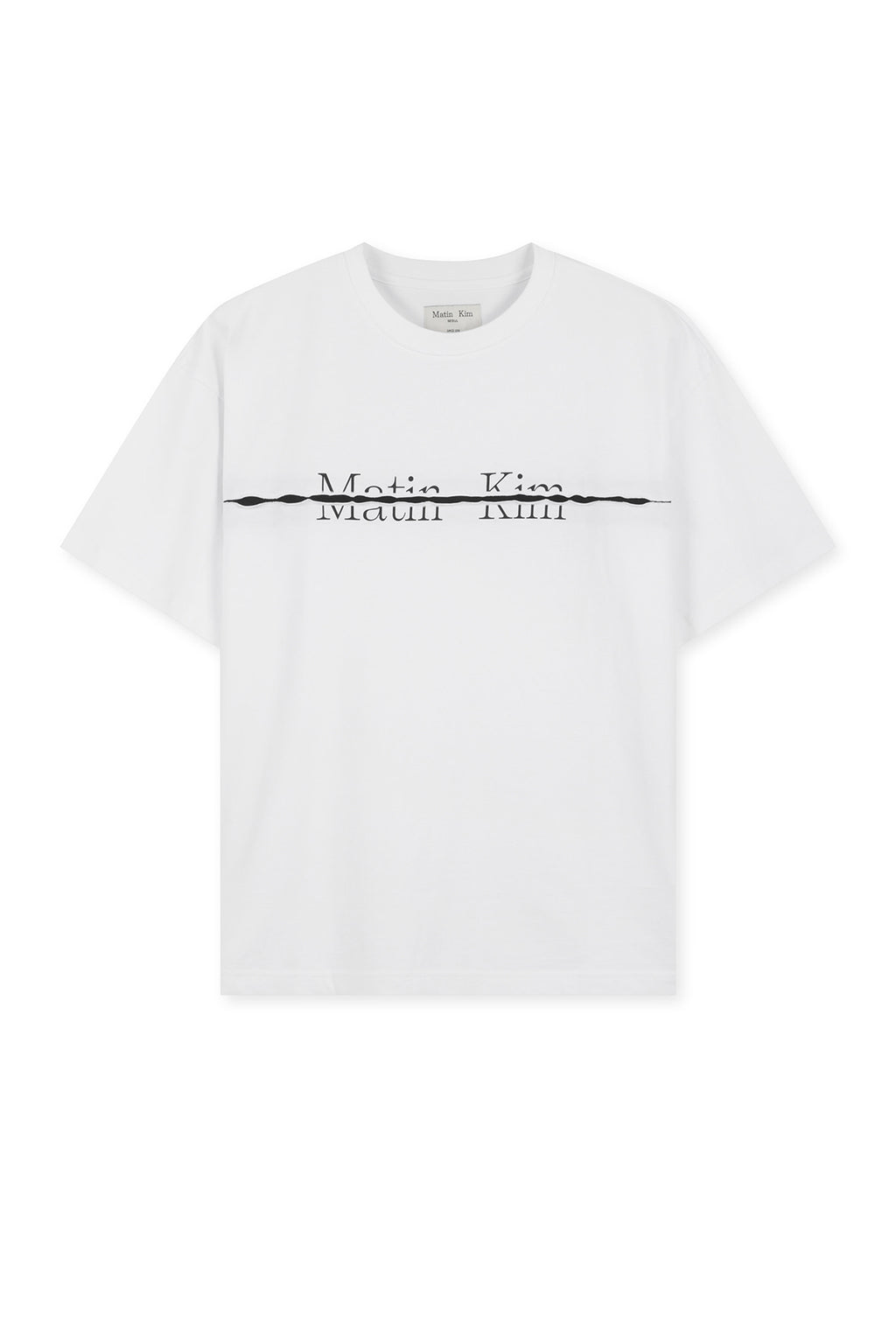 Matin Kim - Matin Kim Logo Cutted Layered Top (White) product image 1 | TRAB K-Fashion Australia