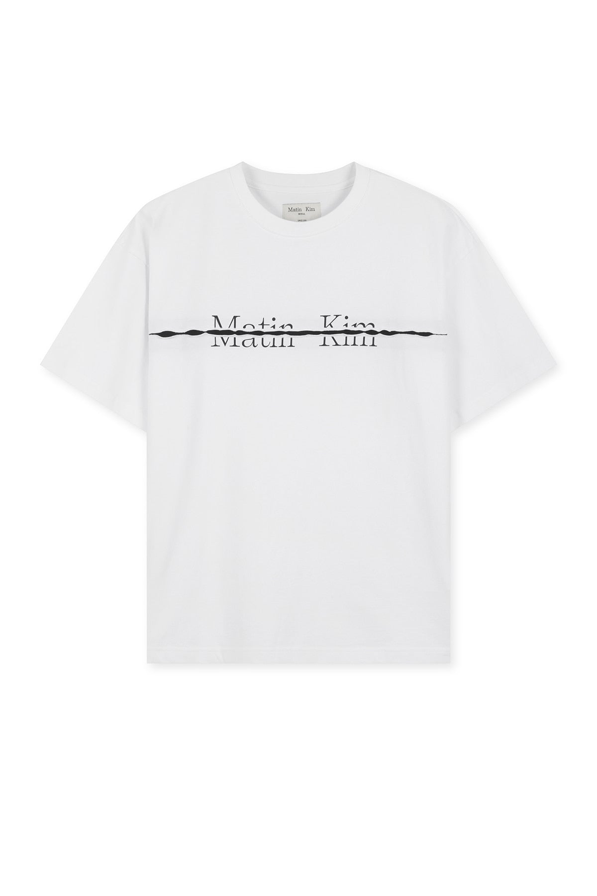 Matin Kim - Matin Kim Logo Cutted Layered Top (White) product image 1 | TRAB K-Fashion Australia