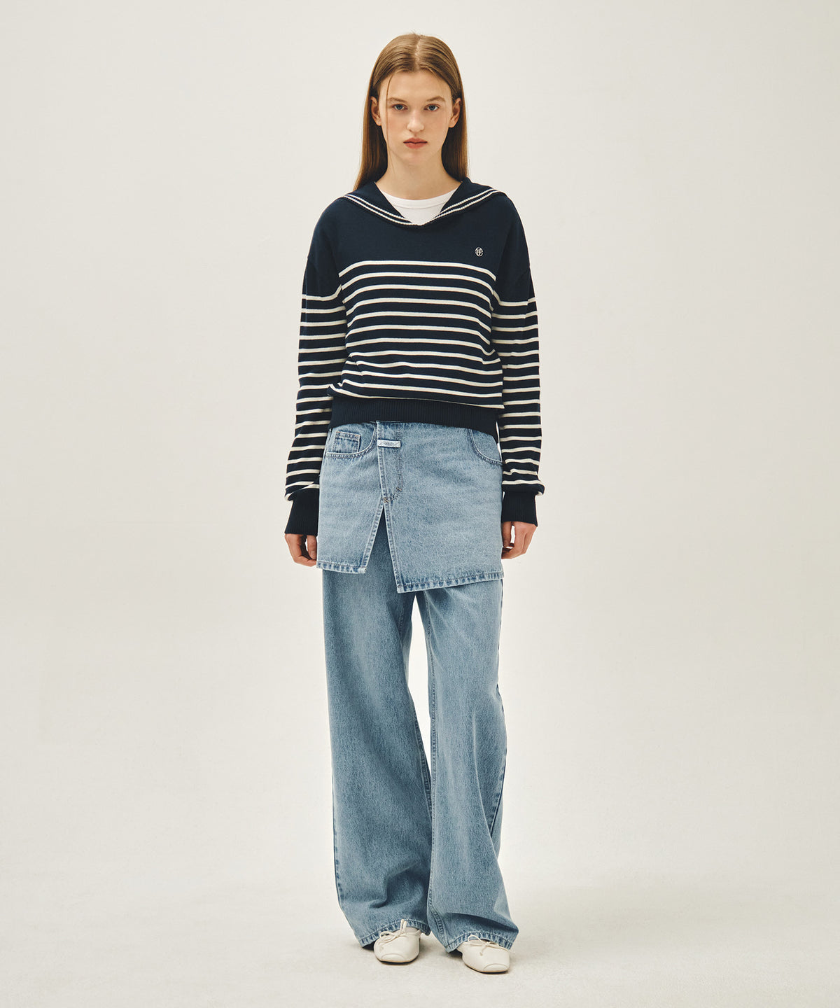 Marithe & Francois Girbaud - Sailor Knit Pullover (Navy) product image 5 | TRAB K-Fashion Australia