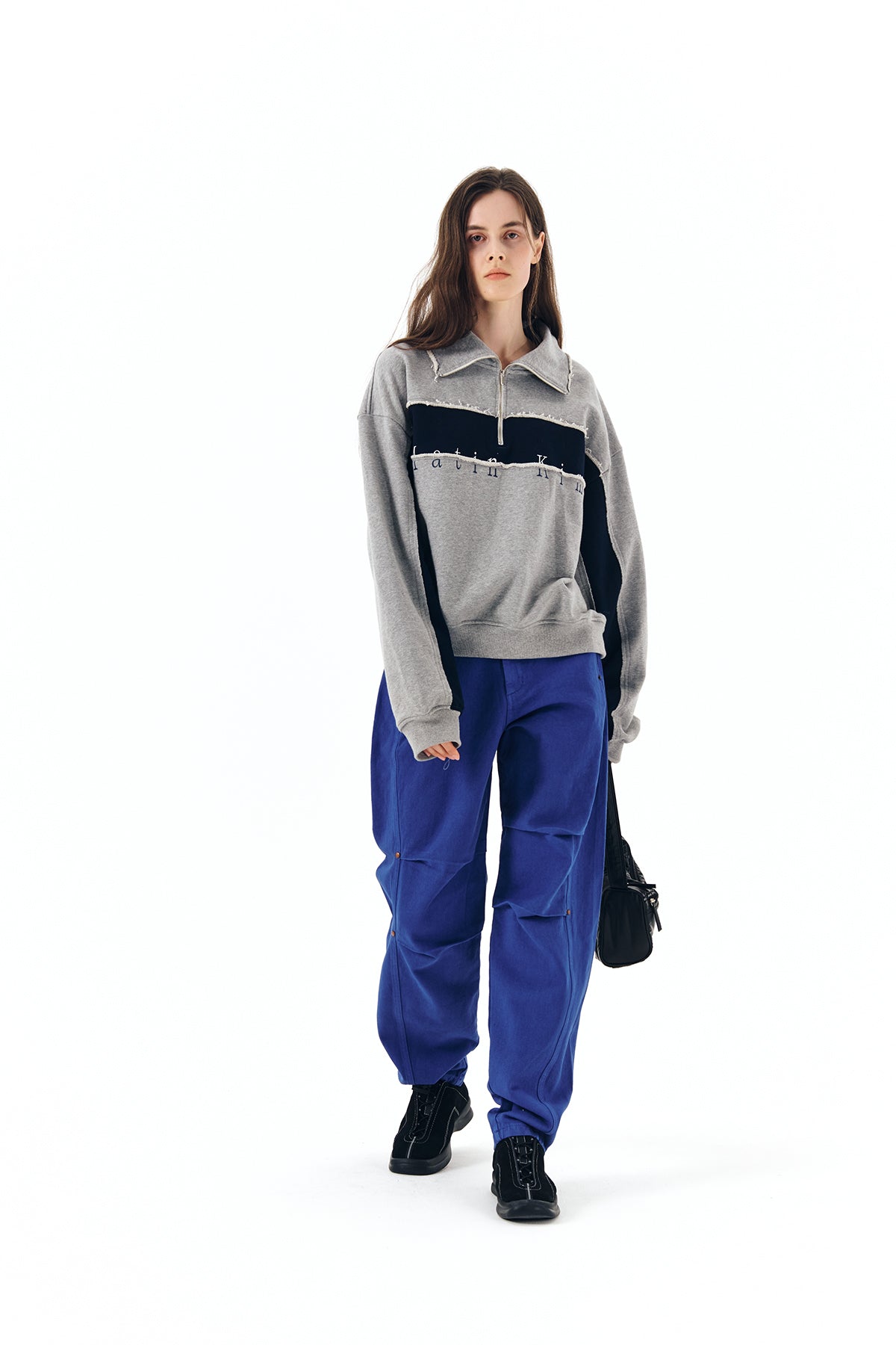 Matin Kim - Color Volume Denim Pants (Blue) product image 9 | TRAB K-Fashion Australia