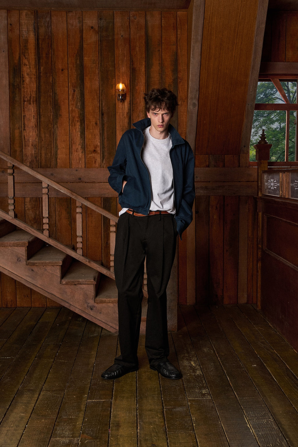 STU - Curved Cuff Jacket (Navy) product image 7 | TRAB K-Fashion Australia
