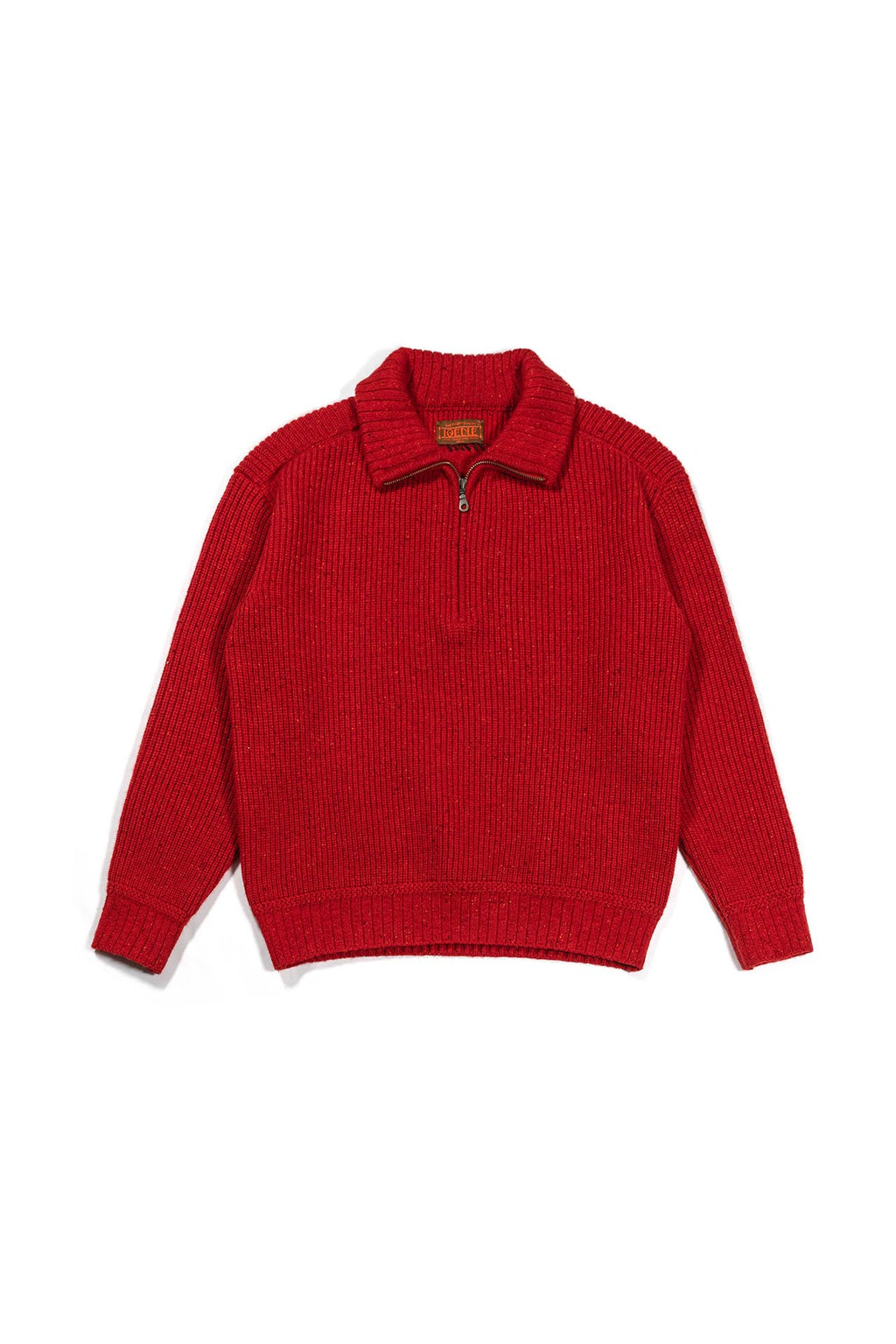 Ioedle - Building Forest Wool Blend Half Zip-Up Knit Pullover (Red) product image 2 | TRAB K-Fashion Australia