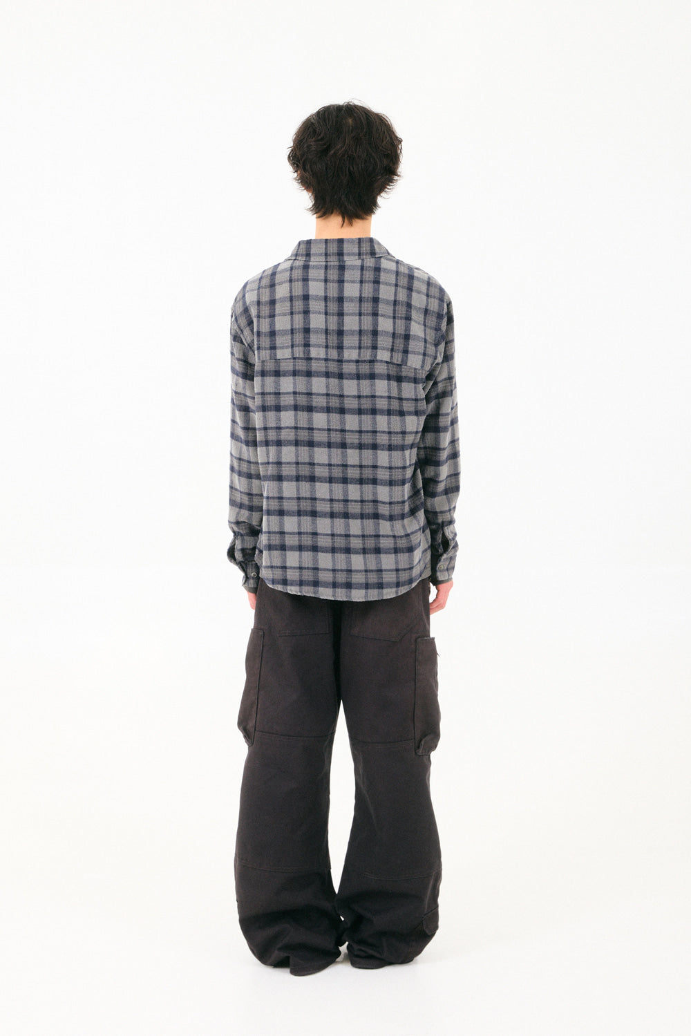 Hatchingroom - Regular Shirt Check (Dusty Grey) product image 7 | TRAB K-Fashion Australia