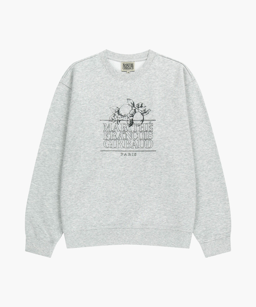 Marithe & Francois Girbaud - Lemon Classic Logo Sweatshirt (Light Heather Gray) product image 6 | TRAB K-Fashion Australia