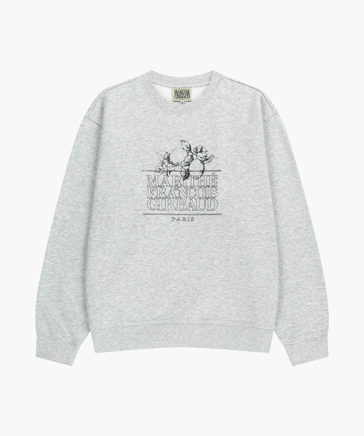 Marithe & Francois Girbaud - Lemon Classic Logo Sweatshirt (Light Heather Gray) product image 6 | TRAB K-Fashion Australia