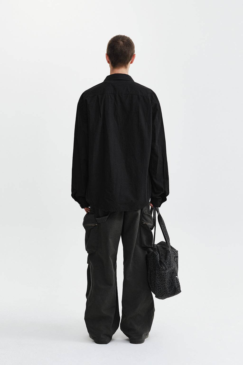 Matin Kim - Washed Cotton Pocket Shirt (Black) product image 8 | TRAB K-Fashion Australia