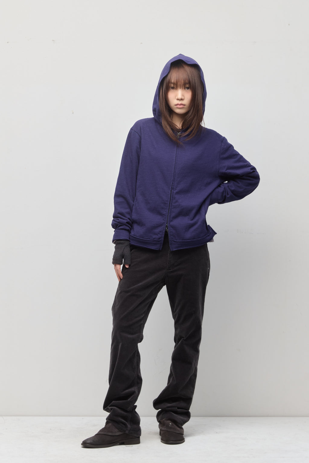 Hatchingroom - Rough Hoodie Slub (Dark Blue) product image 14 | TRAB K-Fashion Australia