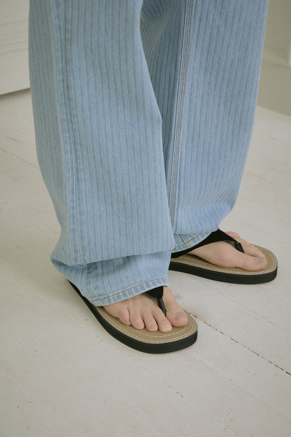 Stu - Embo Stripe Denim Pants Light (Blue) product image 14 | TRAB K-Fashion Australia