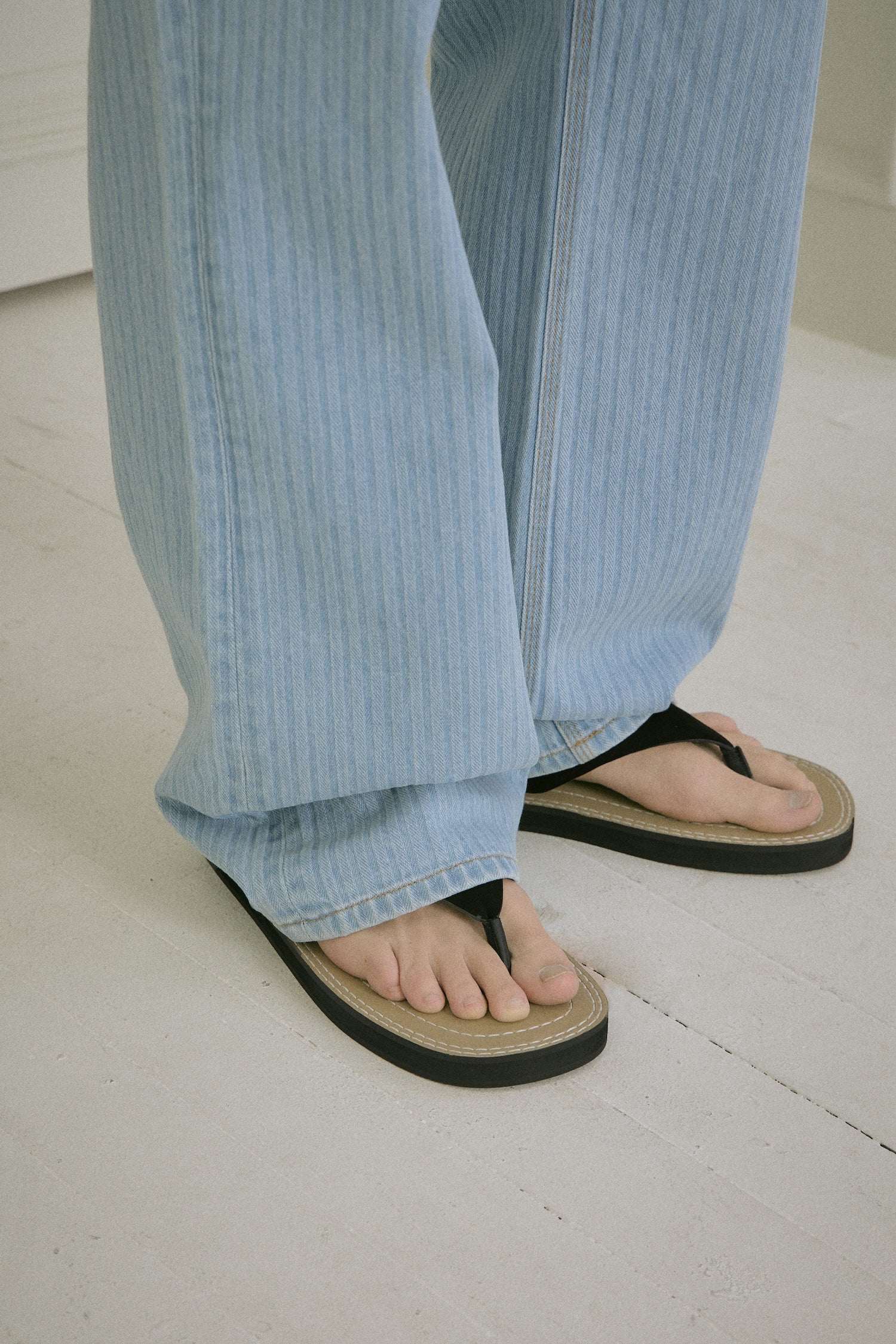 Stu - Embo Stripe Denim Pants Light (Blue) product image 14 | TRAB K-Fashion Australia