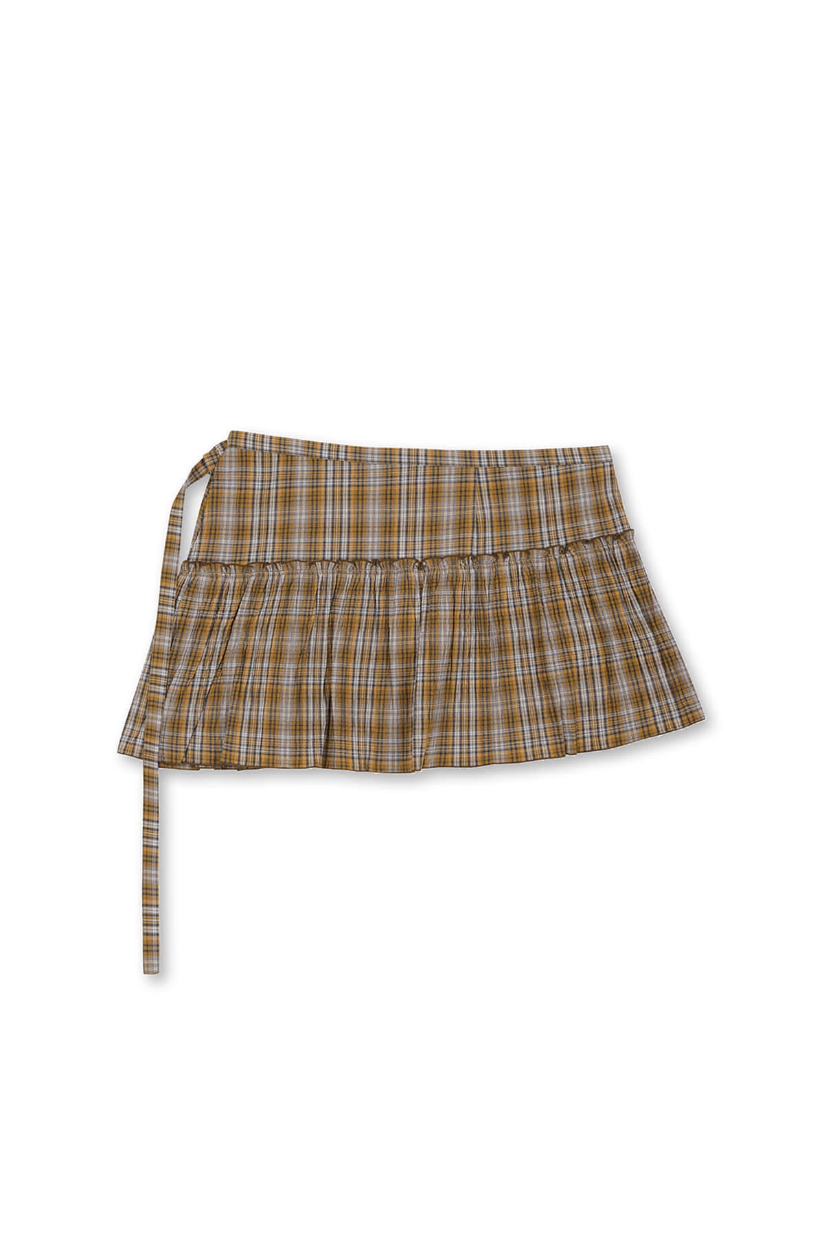 Matin Kim - Check Layered Skirt (Orange) product image 2 | TRAB K-Fashion Australia