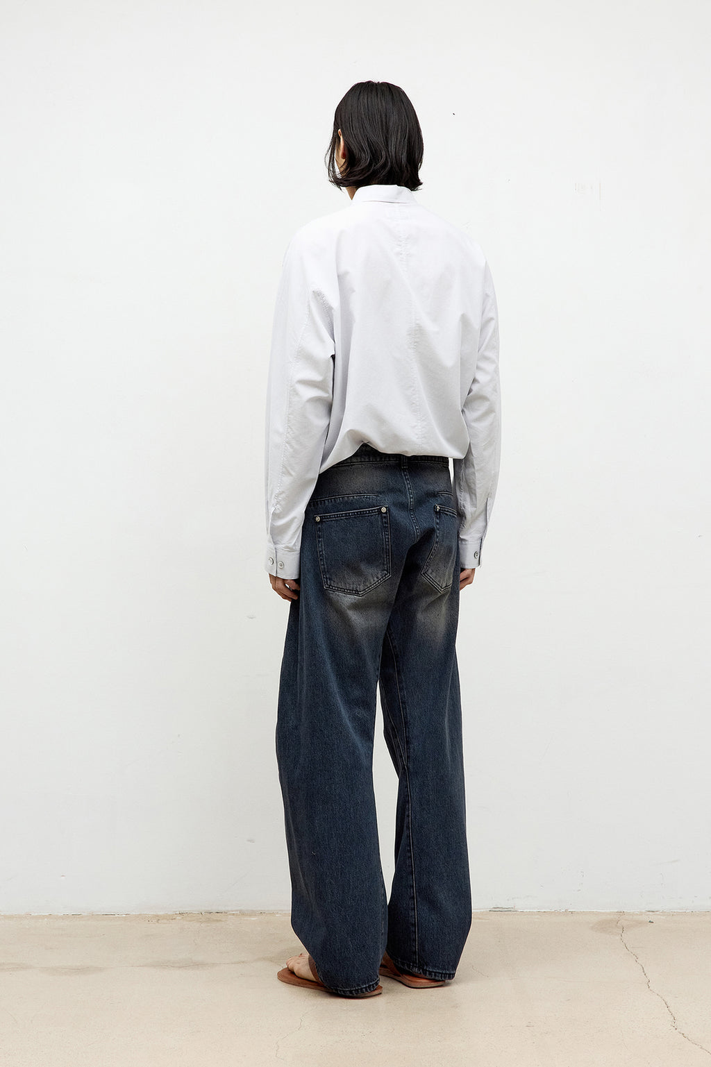 Coor - Pale Stripe Shirt (Light Gray) product image 4 | TRAB K-Fashion Australia