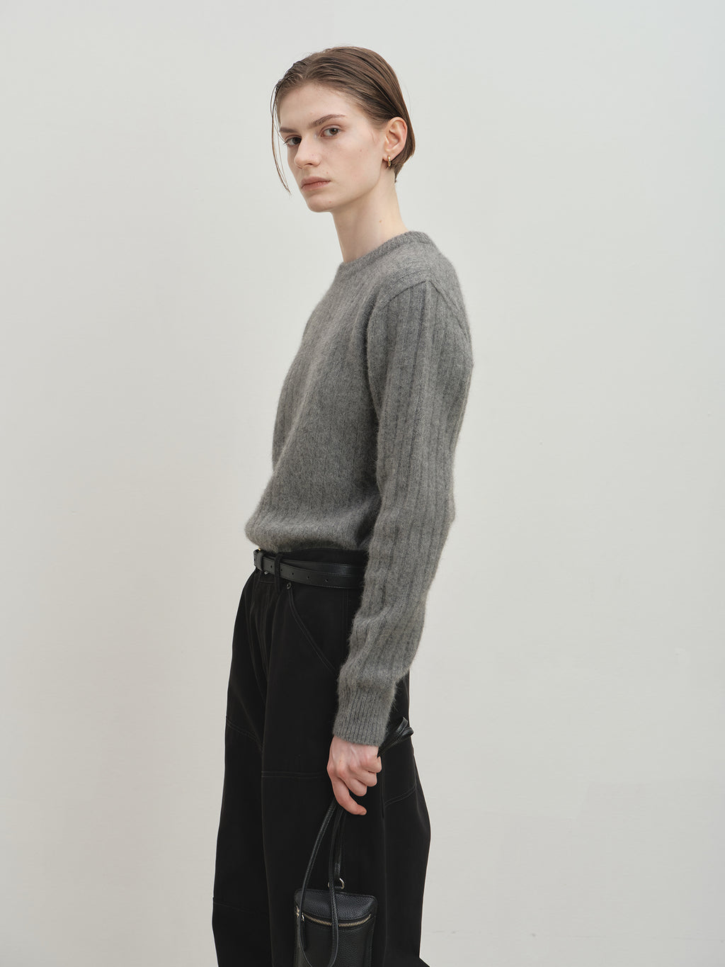 Tonywack - Wide-Leg Cotton Work Pants (Black) product image 7 | TRAB K-Fashion Australia