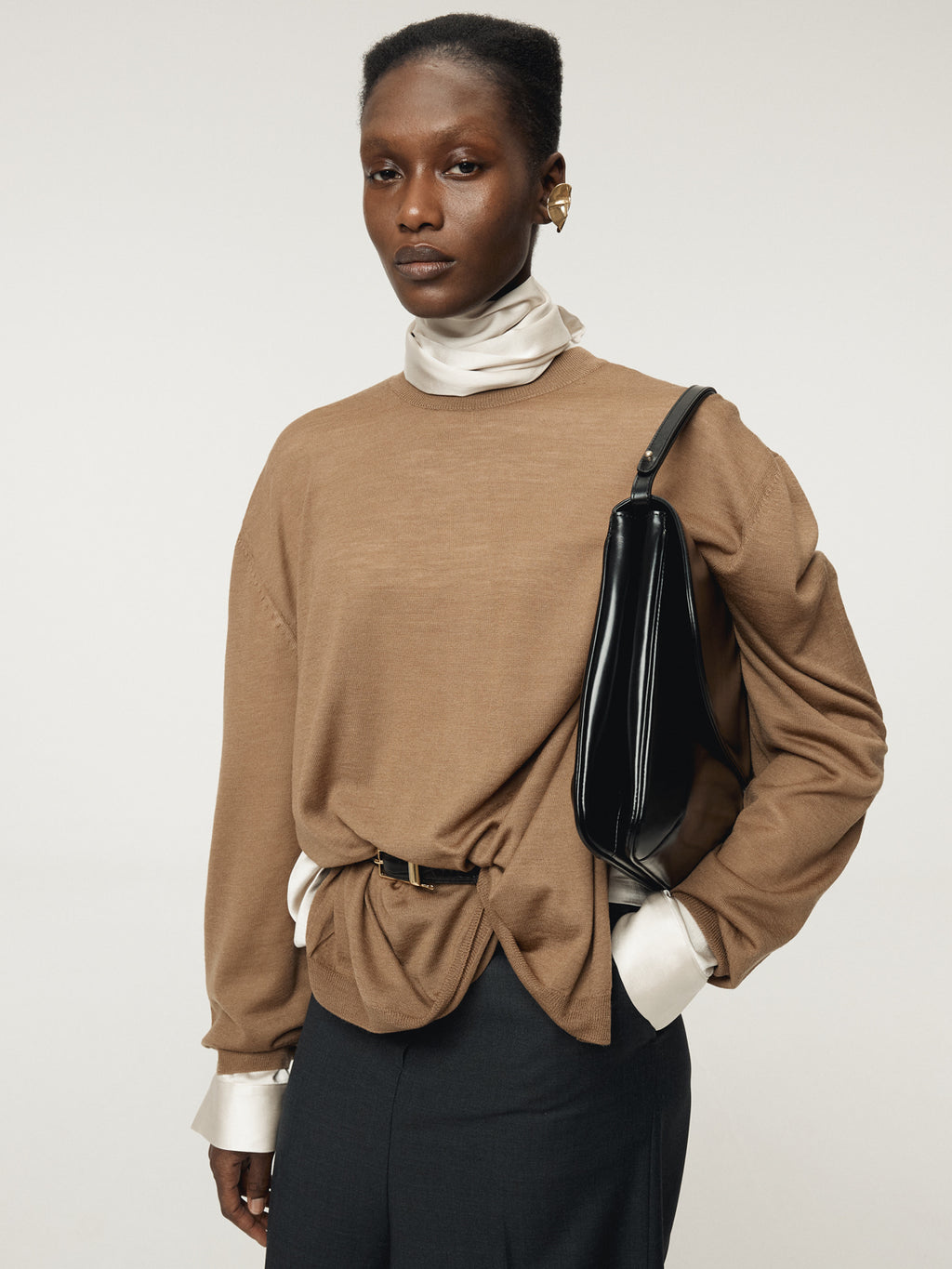 Recto - Back Open Detail Knit Top (Ochre) product image 9 | TRAB K-Fashion Australia