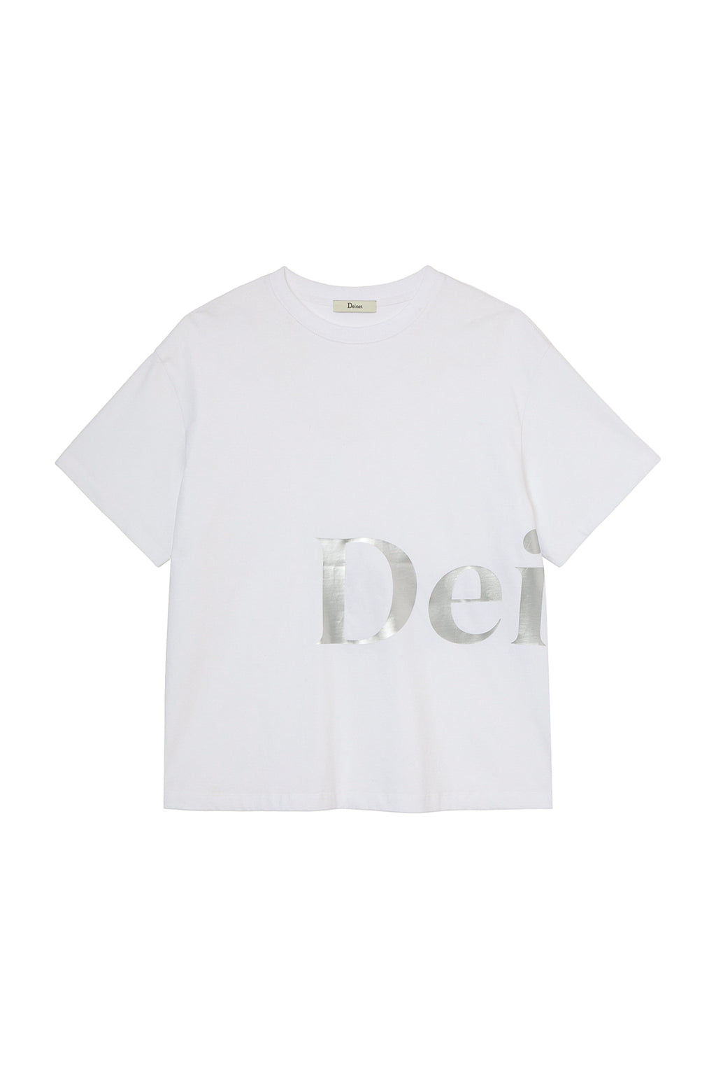 Deinet - Silver Logo T-Shirt (White) product image 8 | TRAB K-Fashion Australia