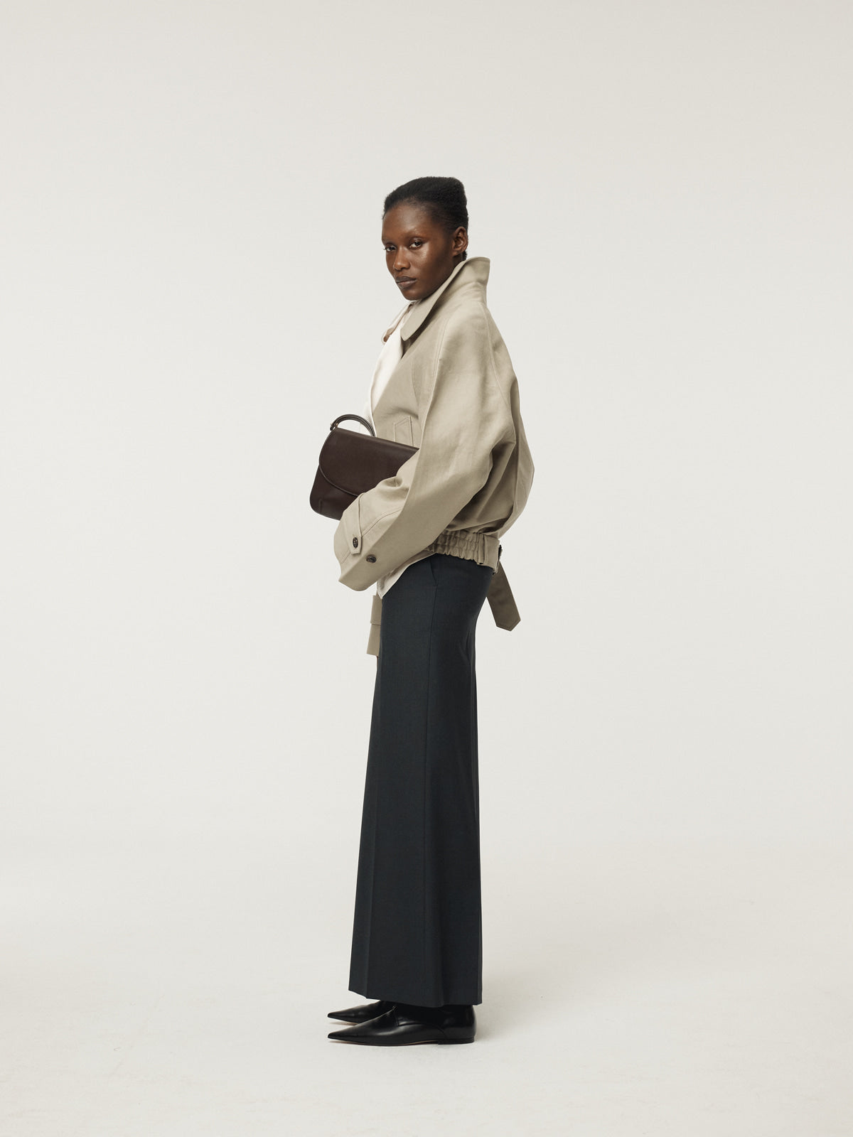 Recto - Reglan Sleeves Cotton Jumper (Light Taupe) product image 3 | TRAB K-Fashion Australia