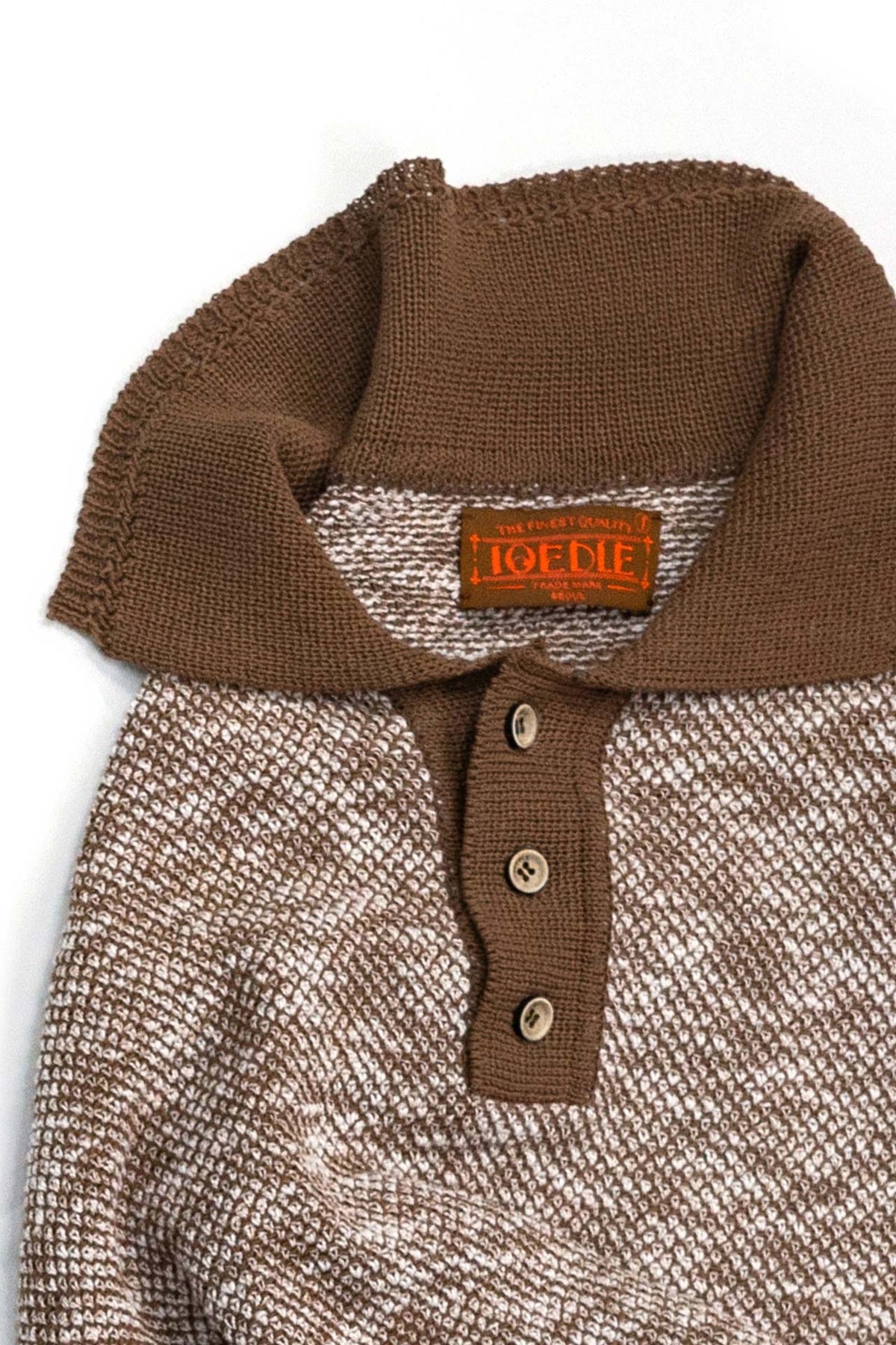 Ioedle - Lake Reflection Collar Short Sleeve Knit (Brown) product image 4 | TRAB K-Fashion Australia