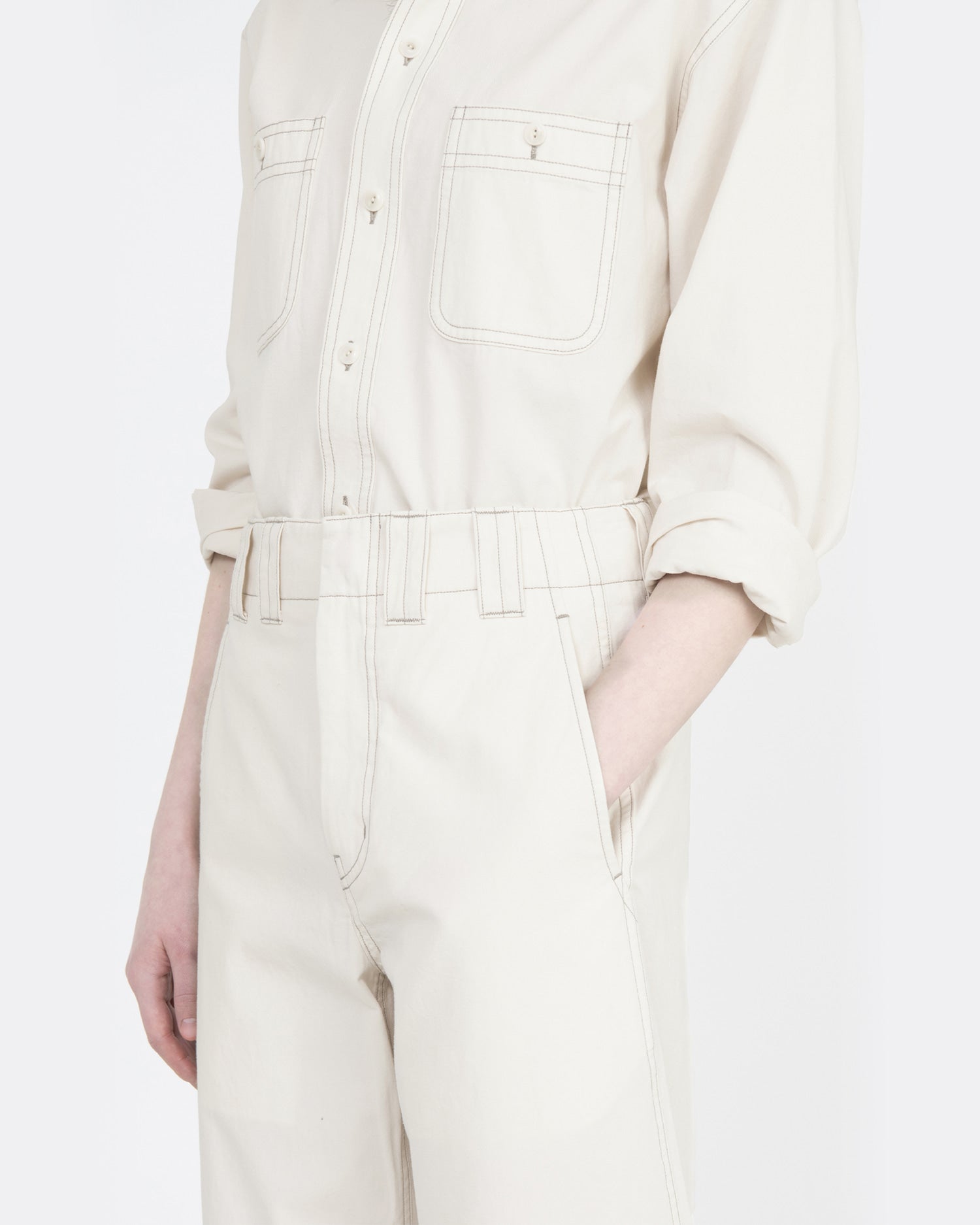 Brownyard - 25ss W Washed Work Shirt (Ecru) product image 4 | TRAB K-Fashion Australia