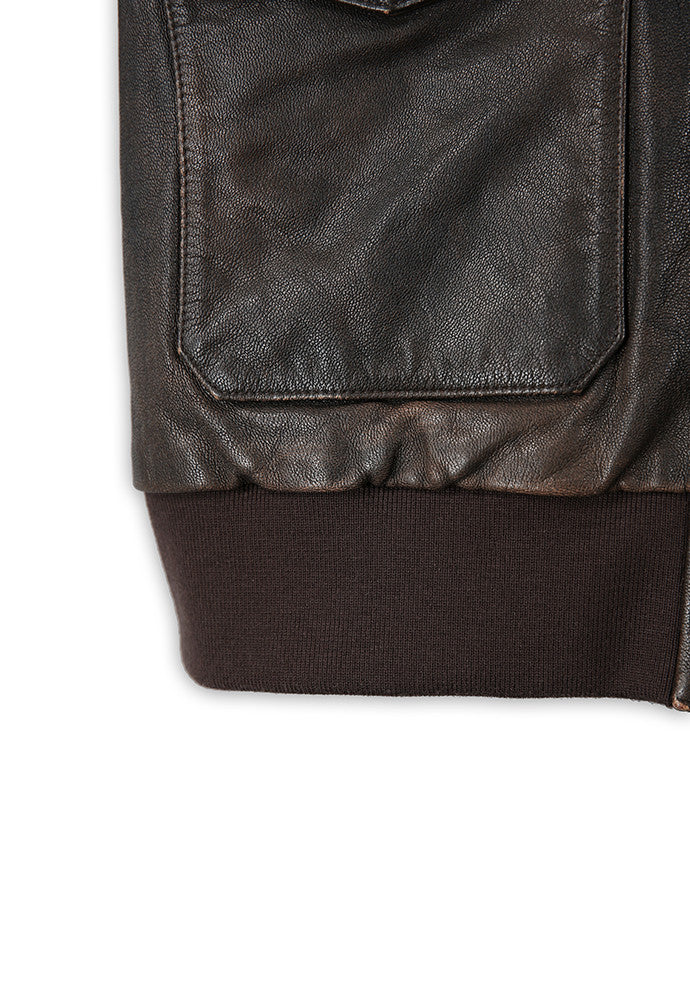 Art if acts - Washed Goat Leather A2 Jacket (Brown) product image 13 | TRAB K-Fashion Australia