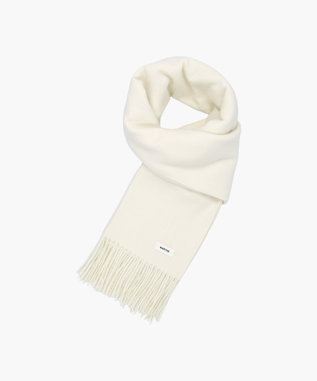 Marithe & Francois Girbaud - Regular Logo Muffler & Glove Set (Ivory) product image 2 | TRAB K-Fashion Australia