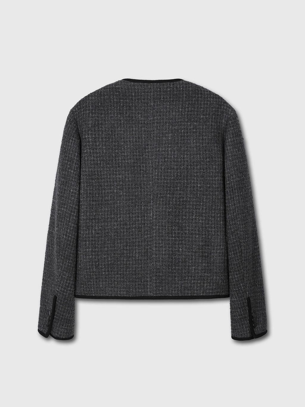 Tonywack - Wool Tweed Blouson Jacket (Dark Grey) product image 7 | TRAB K-Fashion Australia