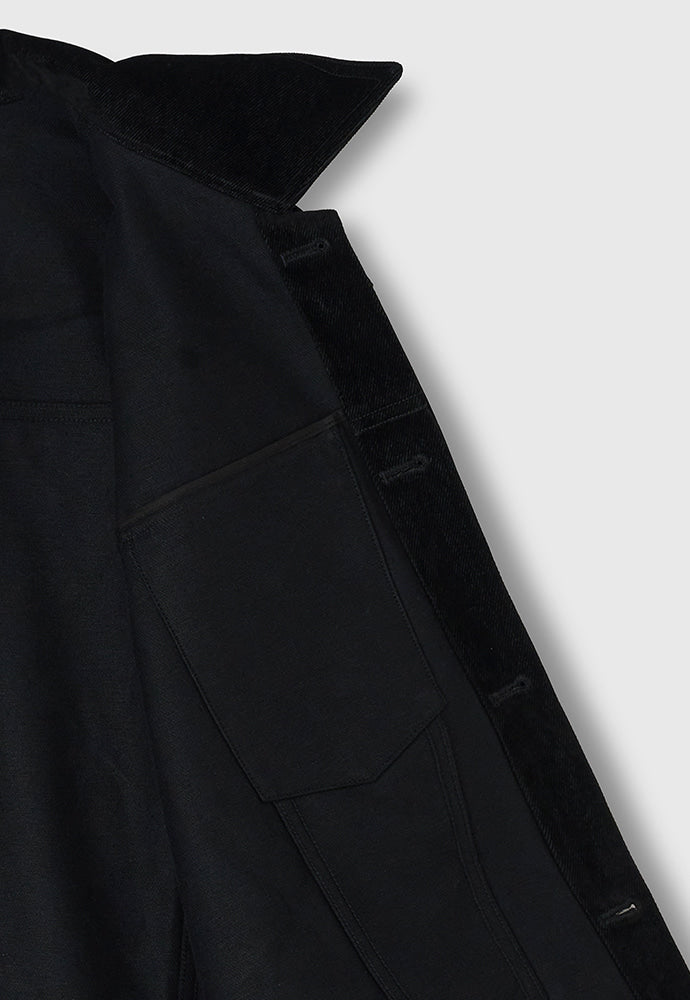 Tonywack - Velvet Denim Trucker Jacket (Black) product image 14 | TRAB K-Fashion Australia