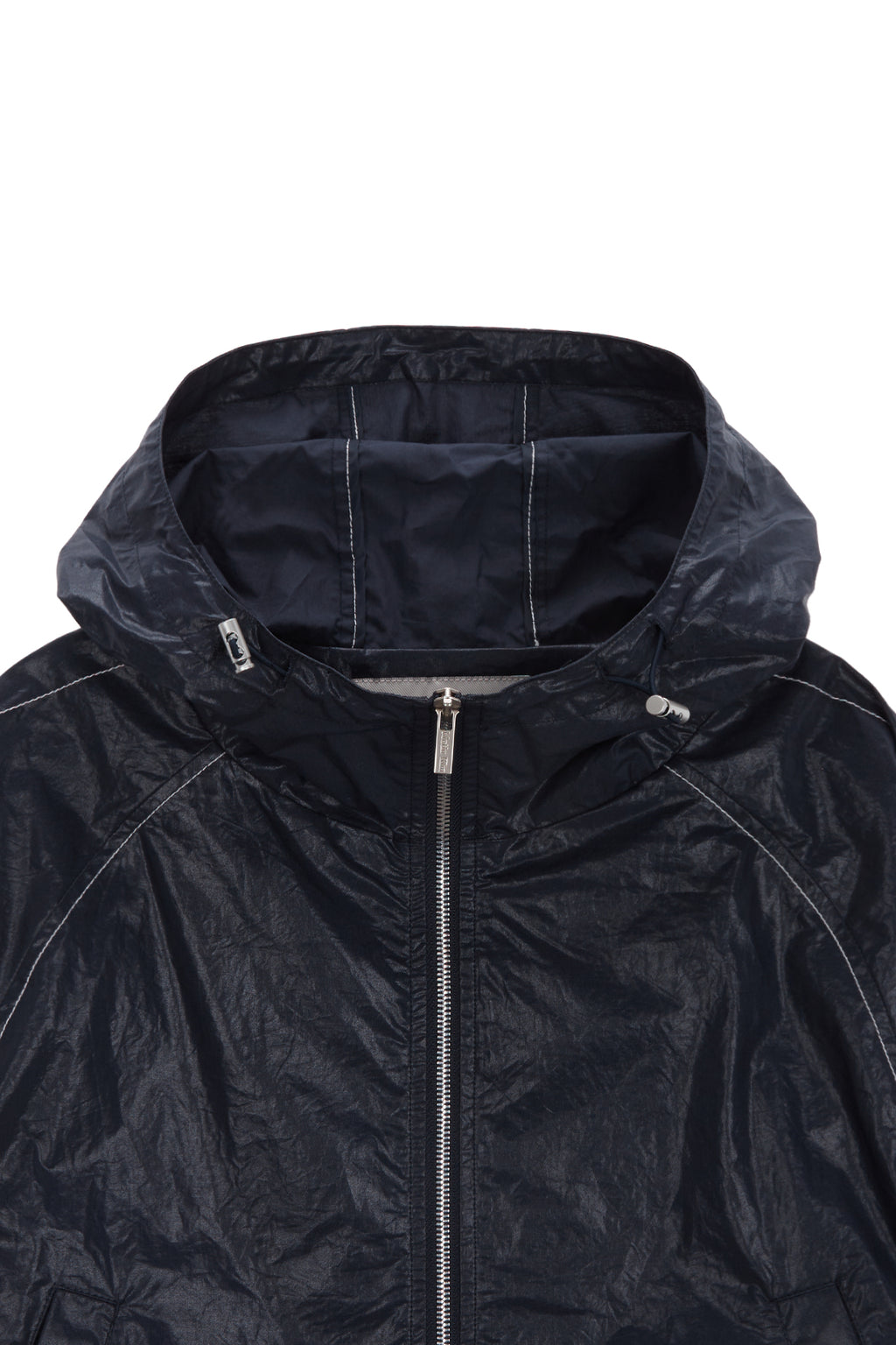 Matin Kim - Matin Crop Hoody Coating Jumper (Navy) product image 3 | TRAB K-Fashion Australia