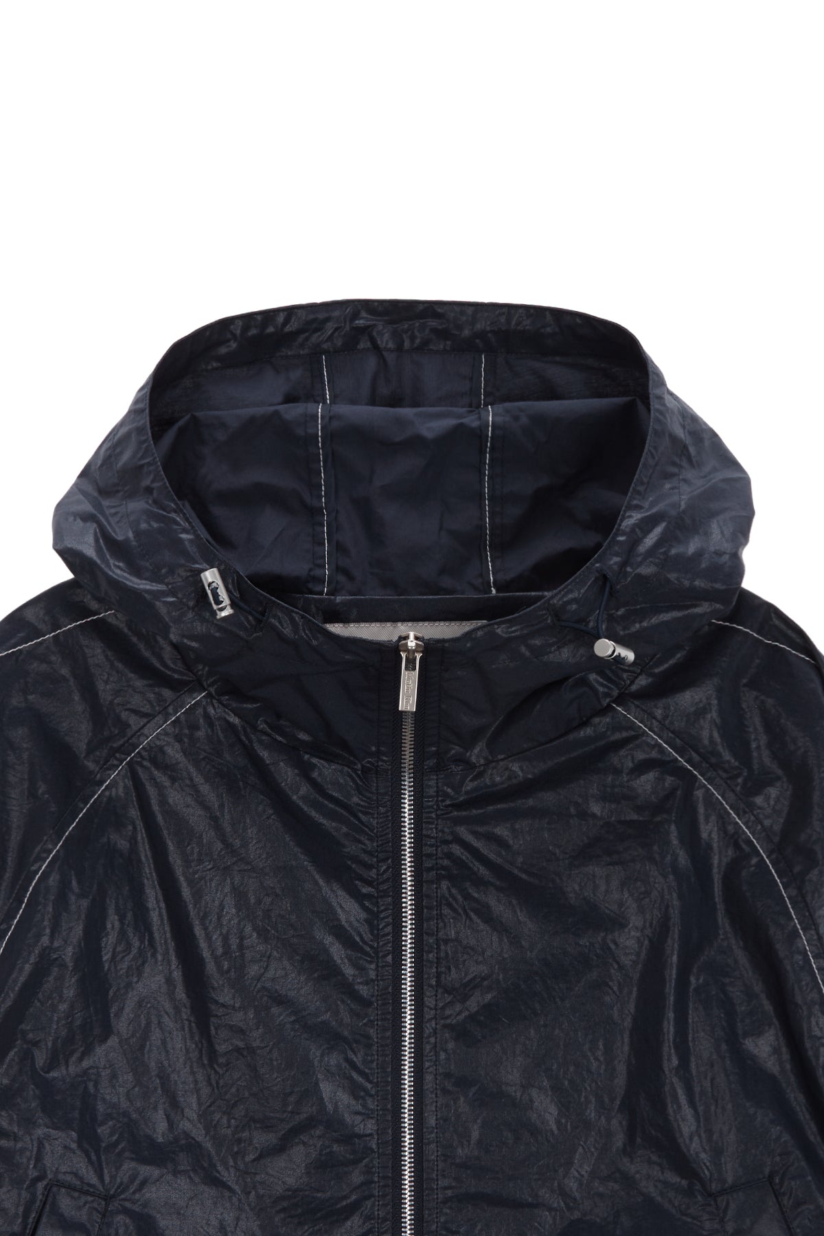 Matin Kim - Matin Crop Hoody Coating Jumper (Navy) product image 3 | TRAB K-Fashion Australia