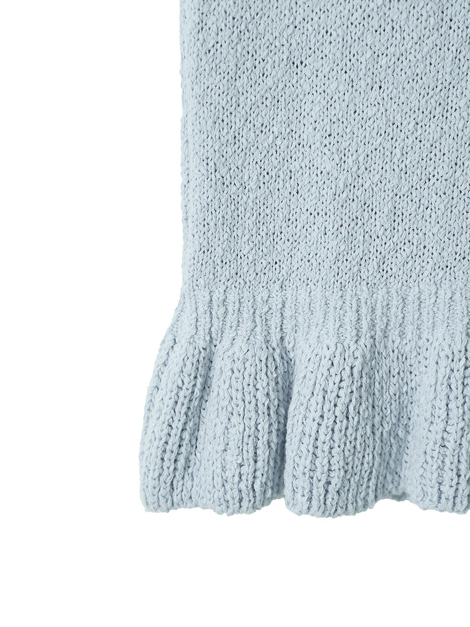 Kijun - Corsage Ruffle Knit Sleeveless (Sky Blue) product image 11 | TRAB K-Fashion Australia