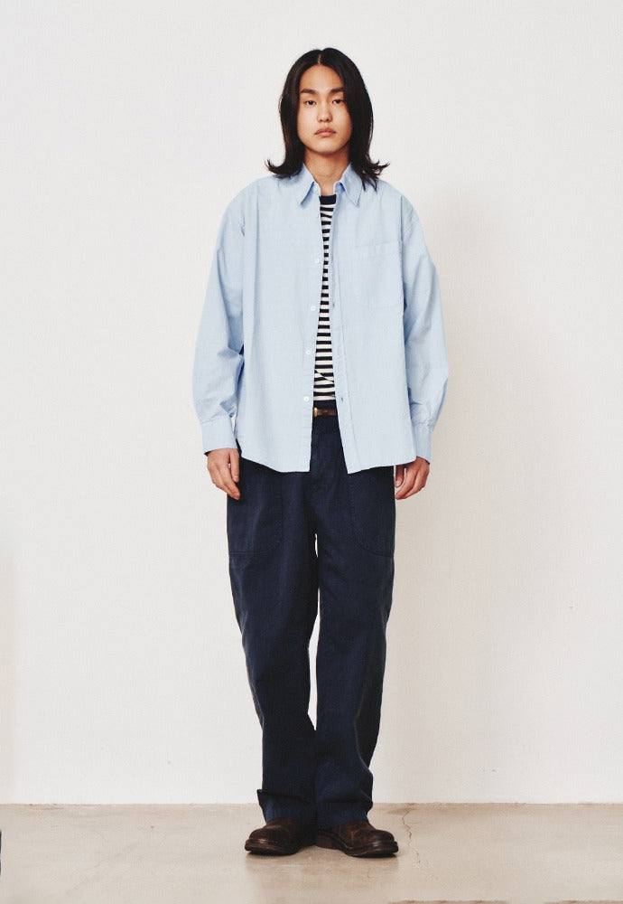 Art if acts - Padre Garment-dyed Shirt (Sky Blue) product image 1 | TRAB K-Fashion Australia