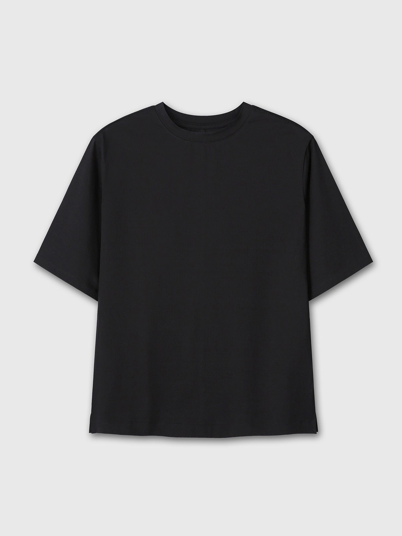 Tonywack - High-Density Relaxed Cotton T-Shirt (Black) product image 7 | TRAB K-Fashion Australia