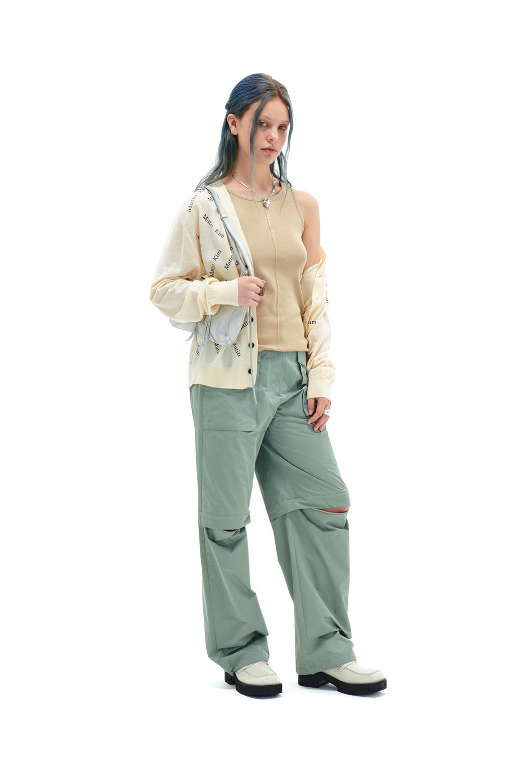 Matin Kim - Matin Zigzag Print Cardigan (Ivory) product image 9 | TRAB K-Fashion Australia