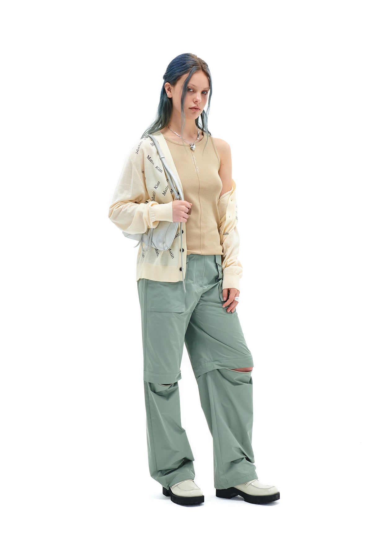 Matin Kim - Matin Zigzag Print Cardigan (Ivory) product image 9 | TRAB K-Fashion Australia