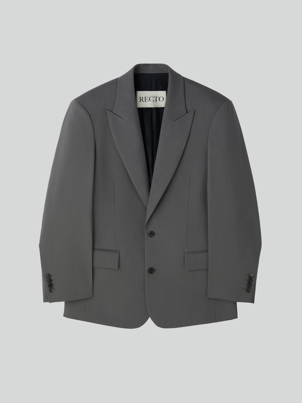 Recto - Structured Single Suit Jacket (Midnight Grey) product image 9 | TRAB K-Fashion Australia