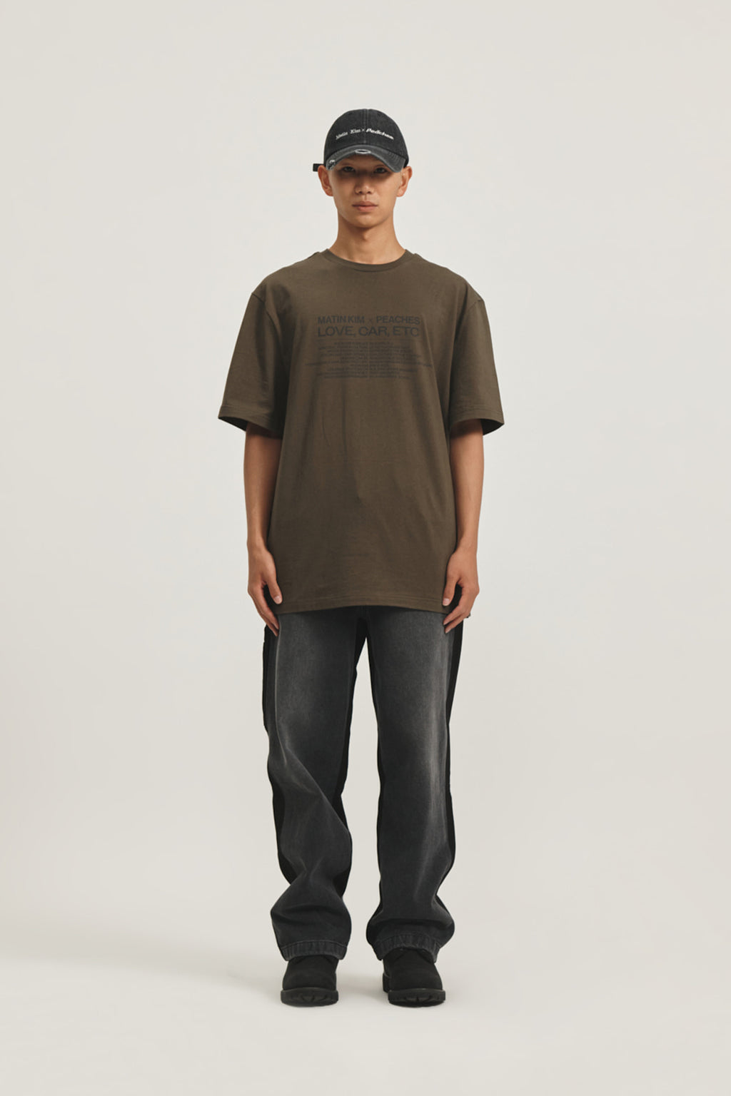 Matin Kim - Peaches Love Car Etc Graphic Top (Khaki) product image 9 | TRAB K-Fashion Australia
