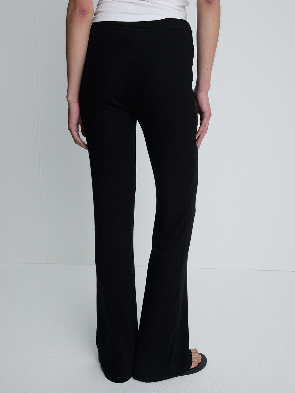 Tonywack - Tencel Ribbed Flared Pants (Black) product image 5 | TRAB K-Fashion Australia