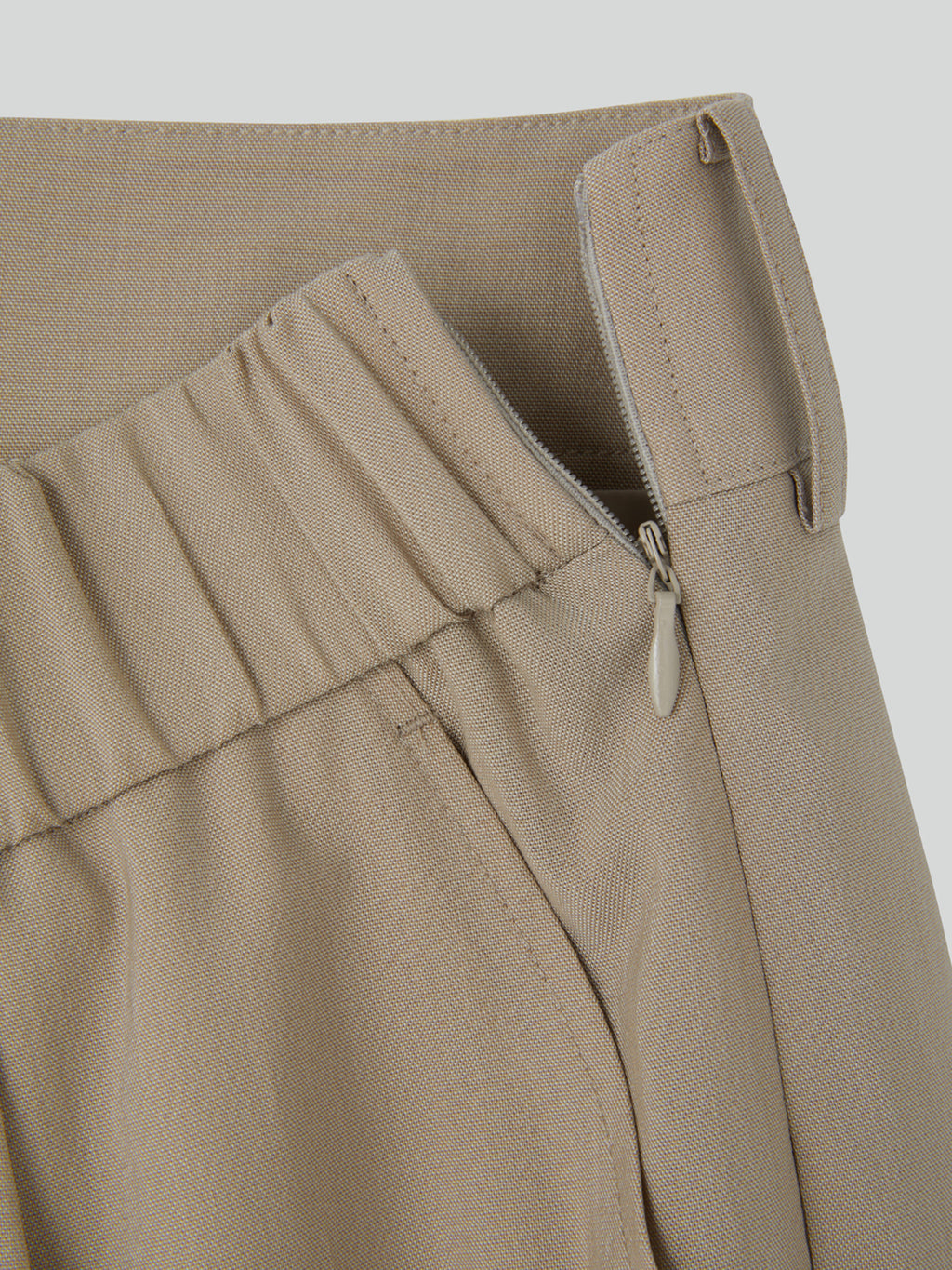 Recto - Banding Waist Wide Pants (Sepia Beige) product image 15 | TRAB K-Fashion Australia