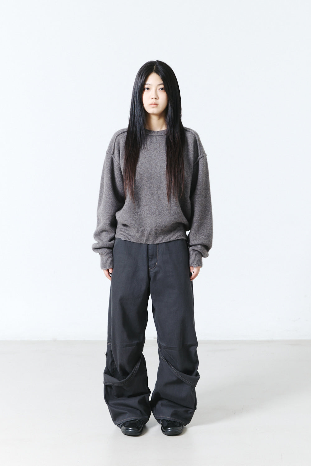 Hatchingroom - Reverse Damage Sweater Dusty (Grey) product image 7 | TRAB K-Fashion Australia