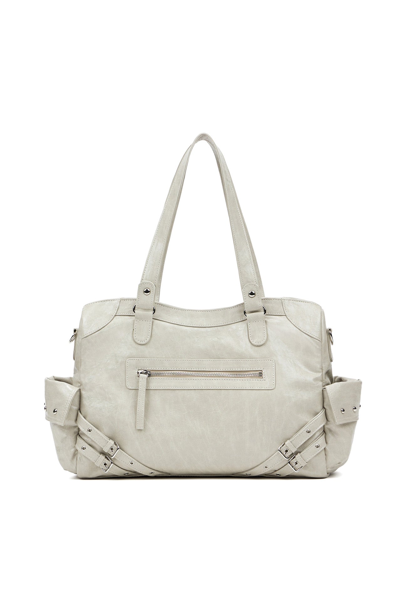 Deinet - Stud Pocket Big Bag (Ash Beige) product image 1 | TRAB K-Fashion Australia