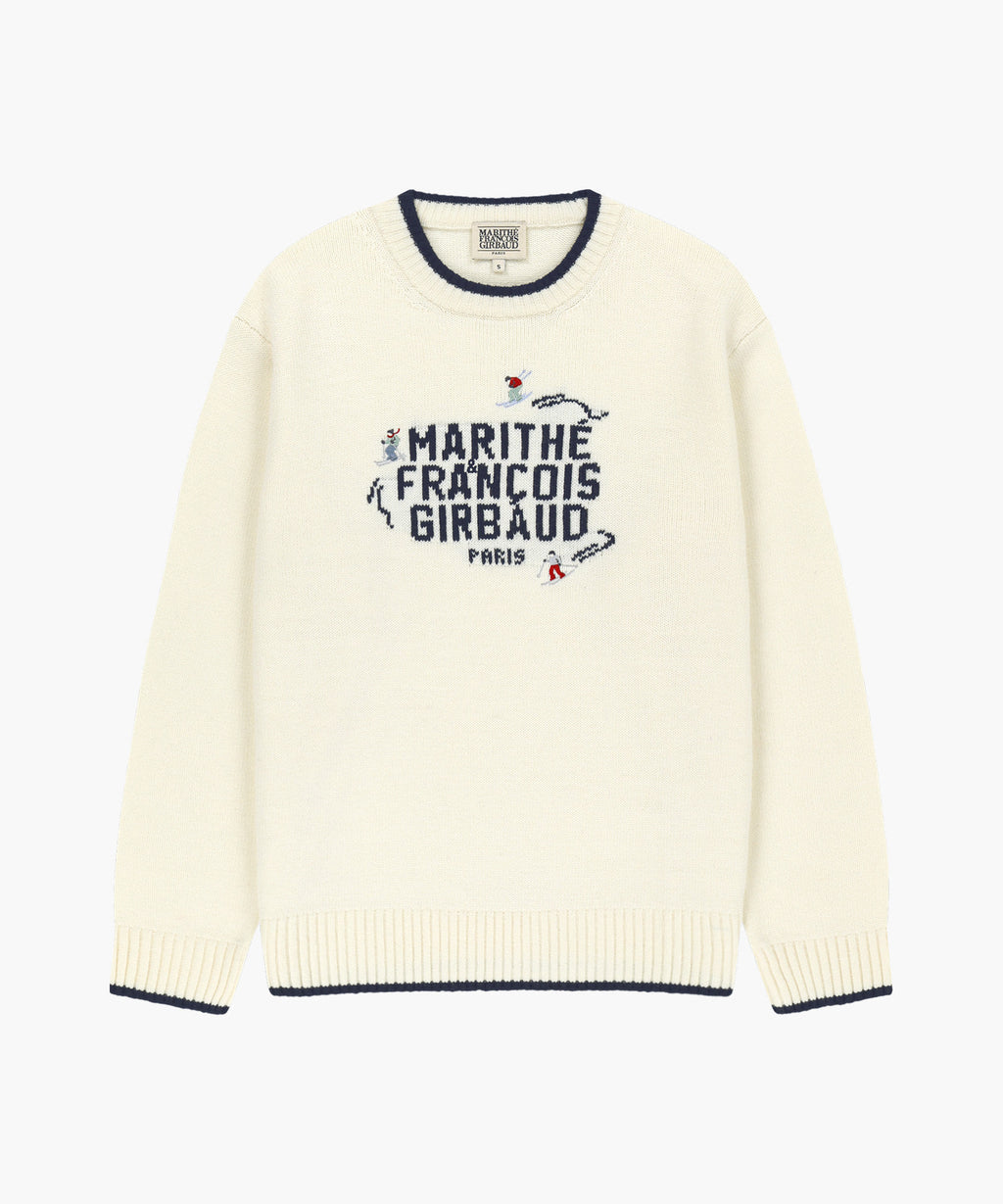 Marithe & Francois Girbaud - Alpes Classic Logo Knit Pullover (Ivory) product image 6 | TRAB K-Fashion Australia